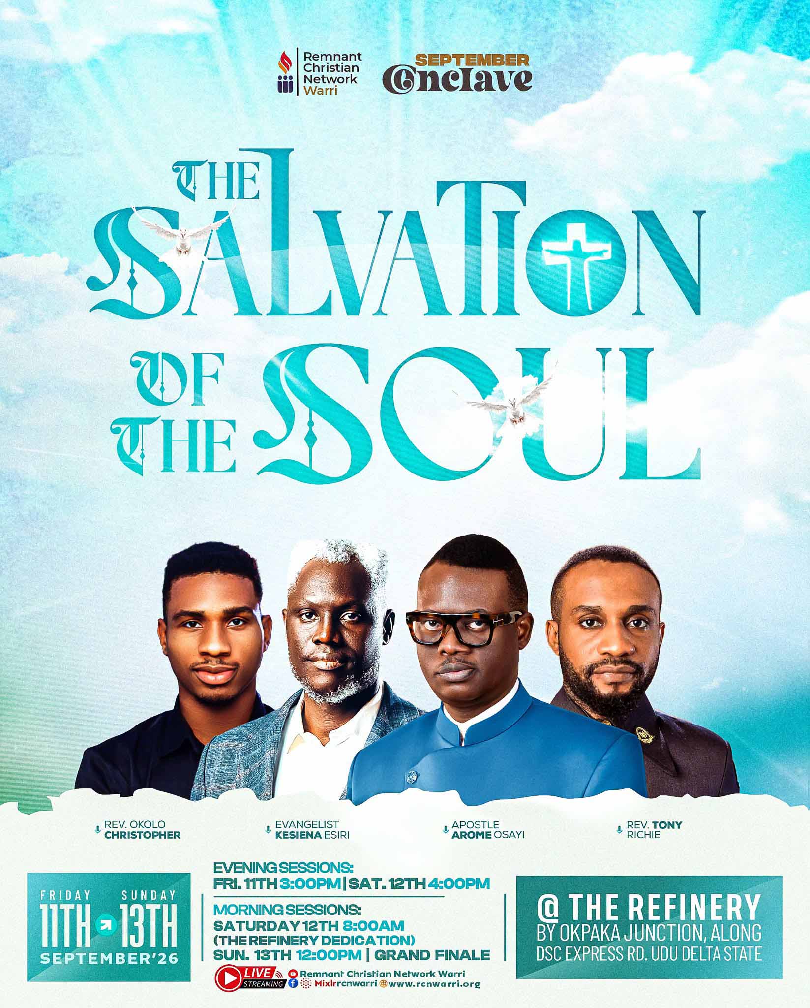 September Conclave 2026 || The Salvation of The Soul. (Apostolic Visit & Building Dedication)